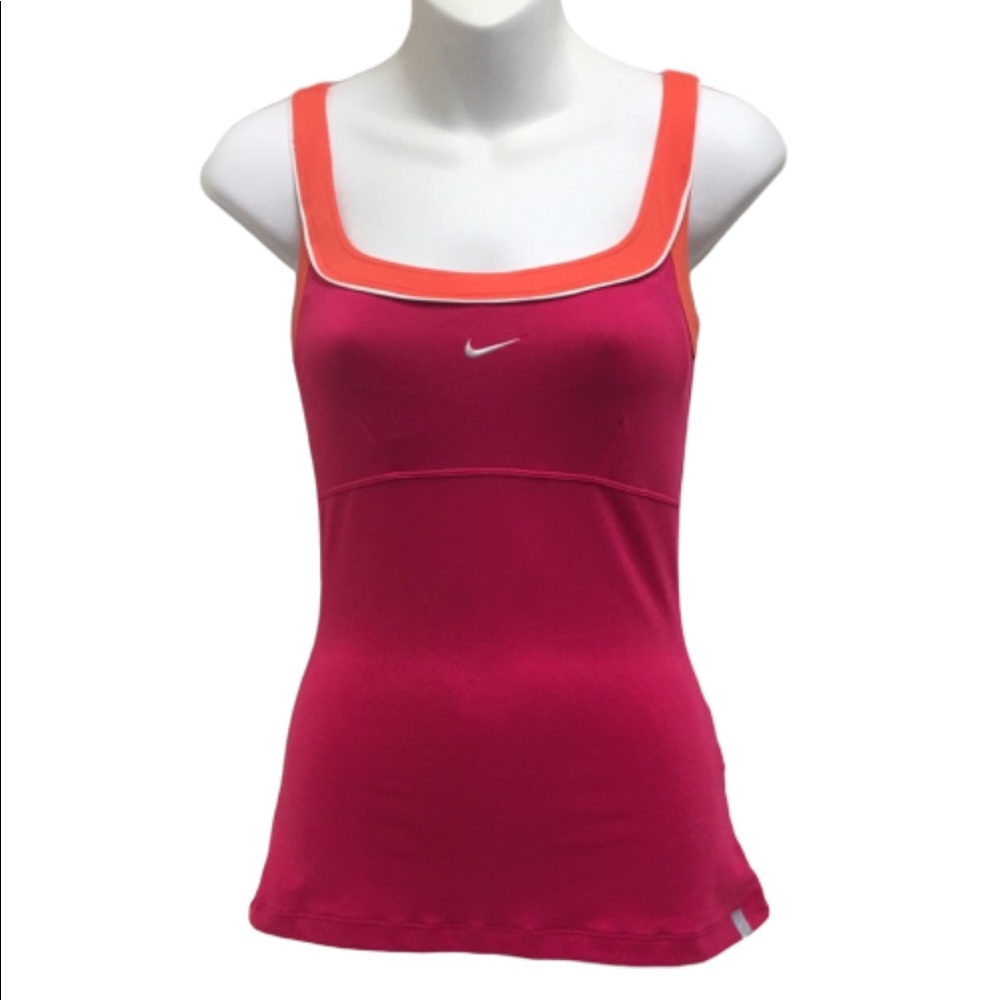 Nike FitDry Sexy Pink and Orange tank top